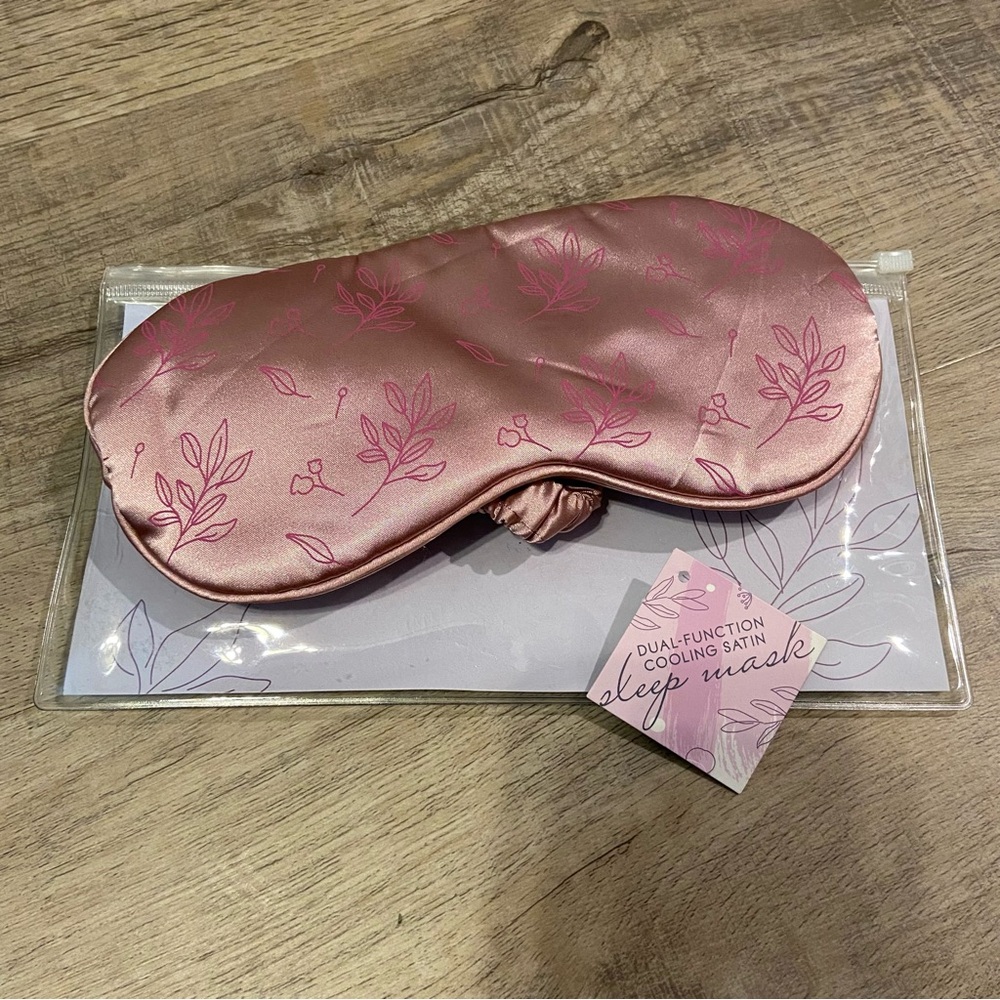 Dual-Function Cooling Satin Sleep Mask